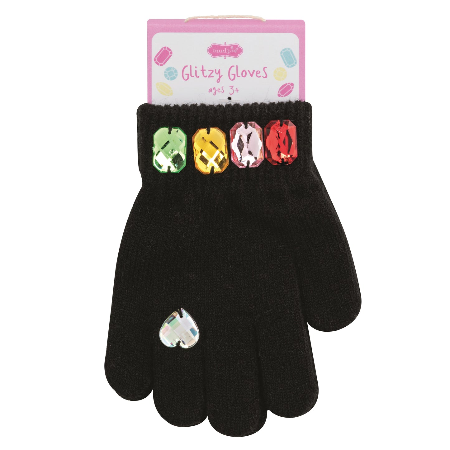 Black Glitzy Gloves