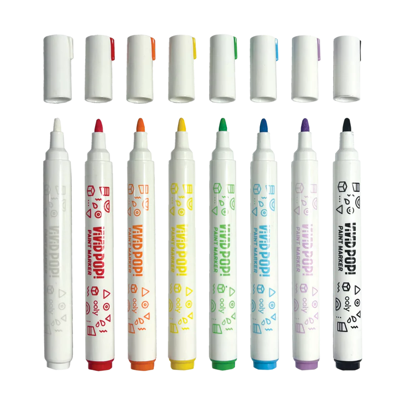 Vivid Pop! Water-Based Paint Markers: Classic - Set of 8