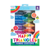 Happy Triangles Jumbo Crayons