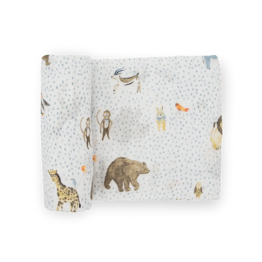 Party Animals | Cotton Muslin Swaddle