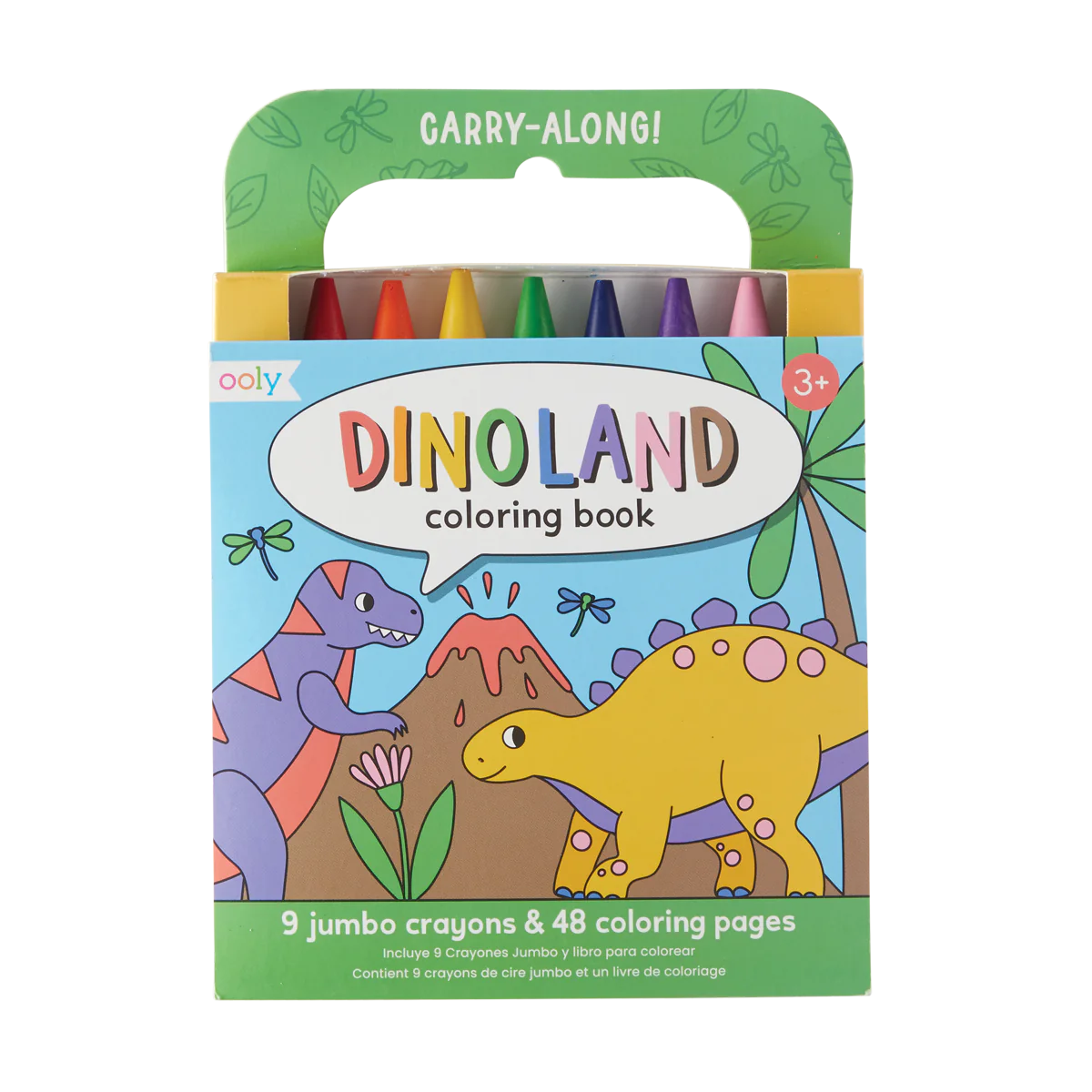 Carry Along Crayon & Coloring Book Kit - Dinoland