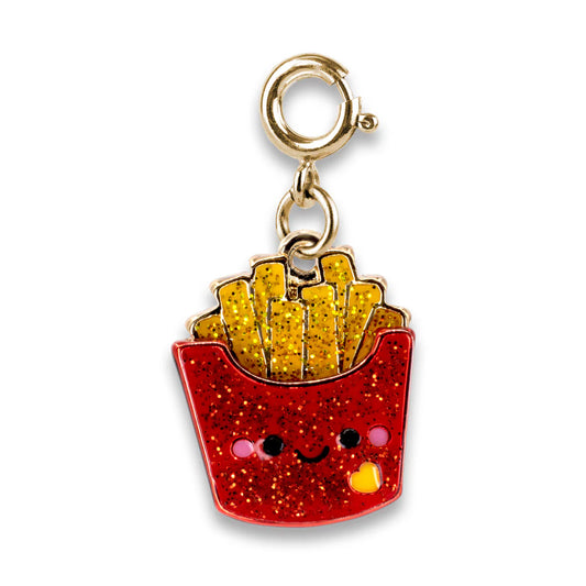 Gold Glitter French Fries Charm