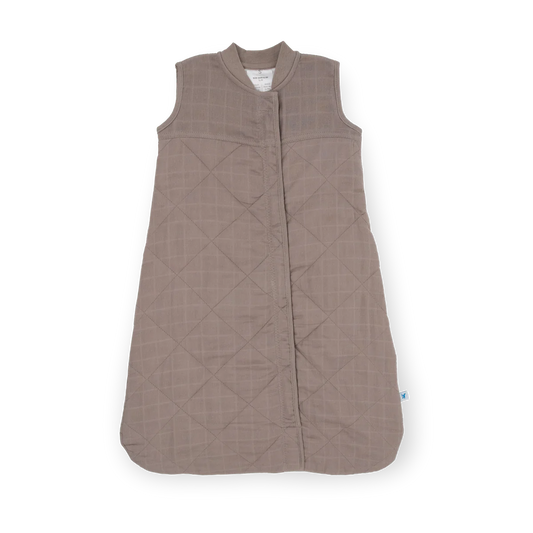 Mocha | Cotton Muslin Quilted Sleep Sack Medium