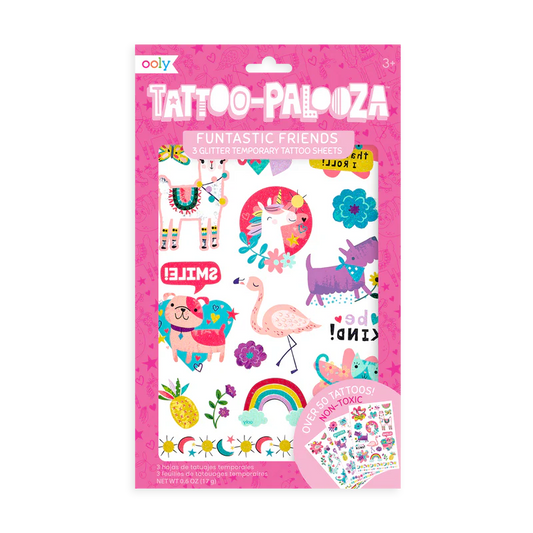 Tattoo Palooza: Fantastic Friends Glitter Temporary Tattoos