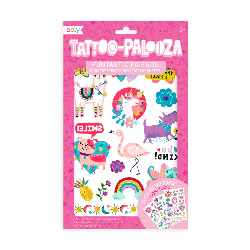 Tattoo Palooza: Fantastic Friends Glitter Temporary Tattoos