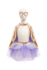 Super-duper Tutu, Cape, Mask / Rose Gold & Lilac / 3-4