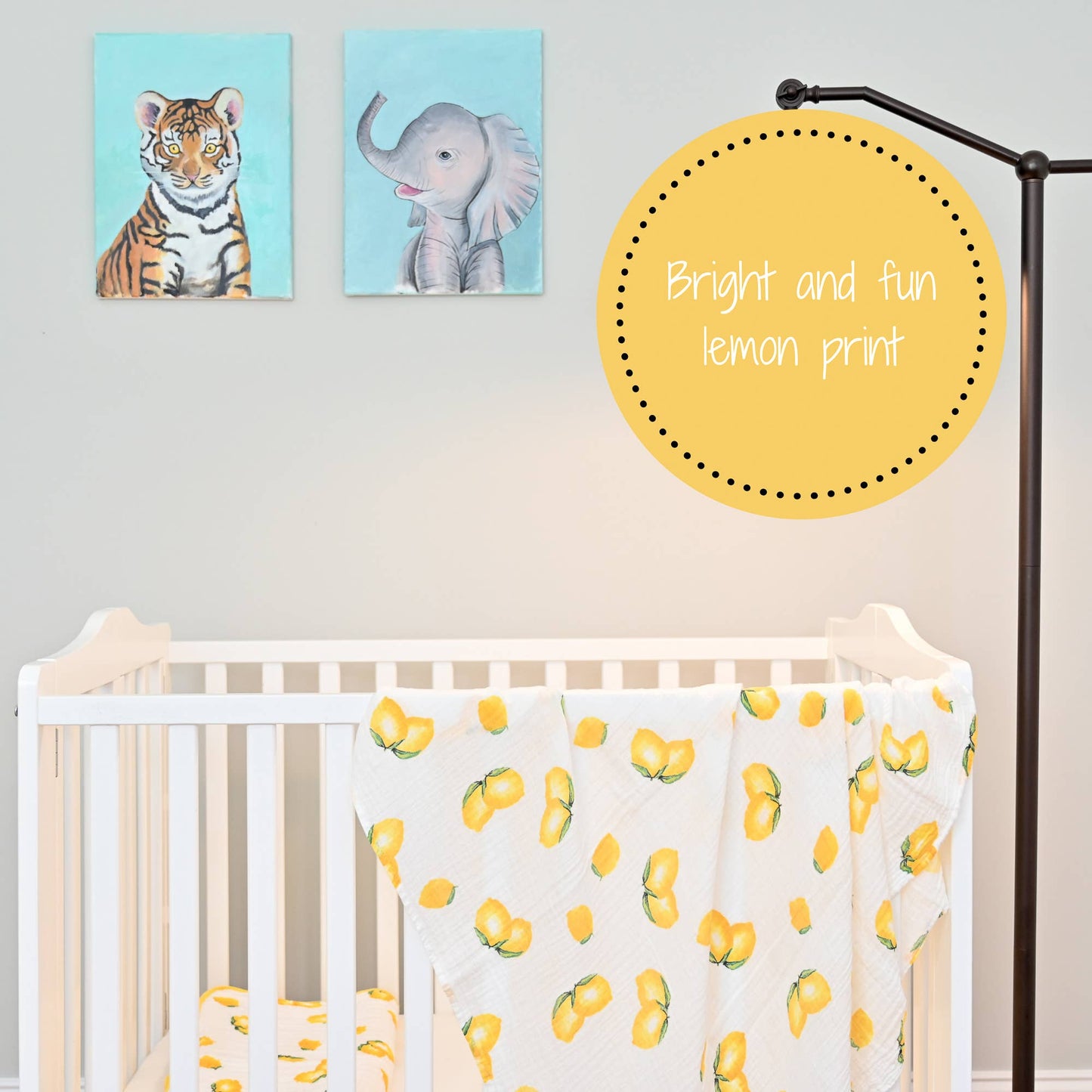 When Life Hands You Lemons Baby Swaddle Blanket