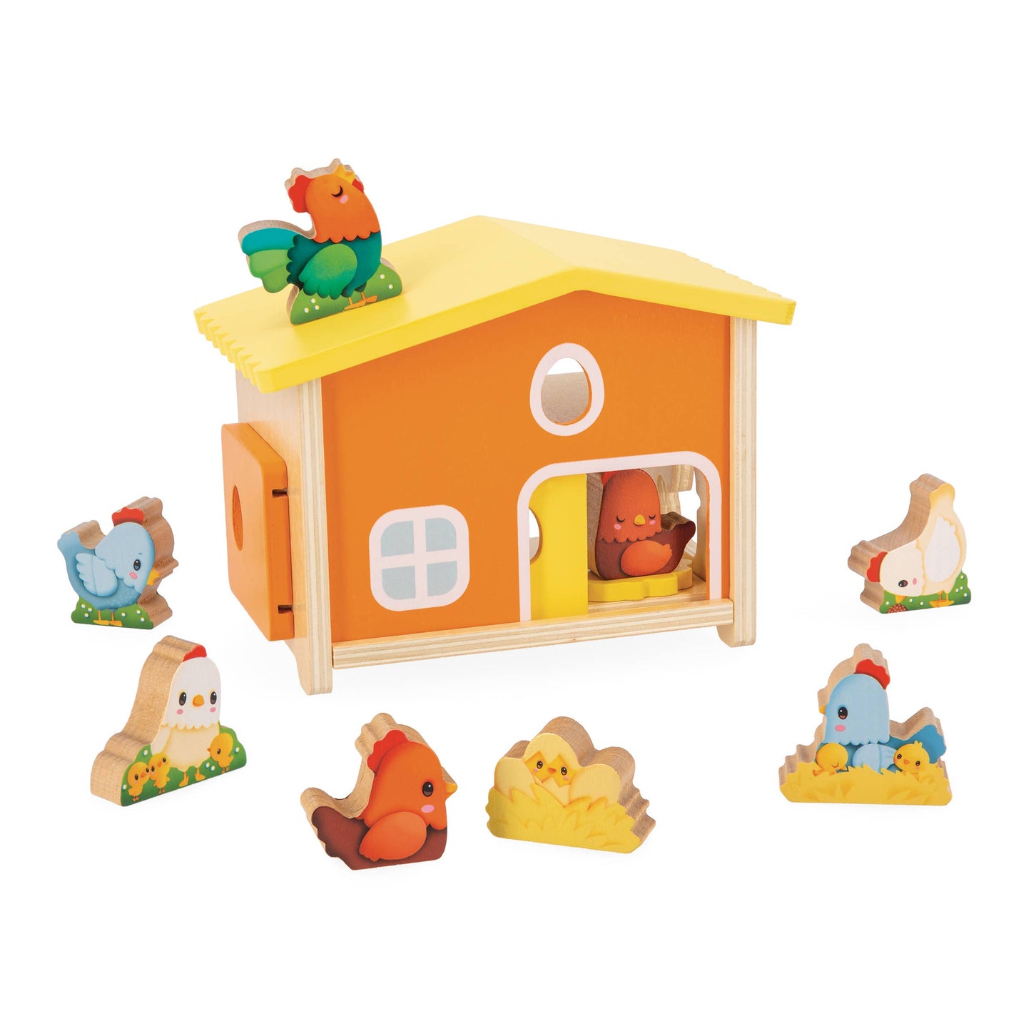 FARM | MY FIRST HENHOUSE | 10 PIECES TOY SET | WOOD TOY