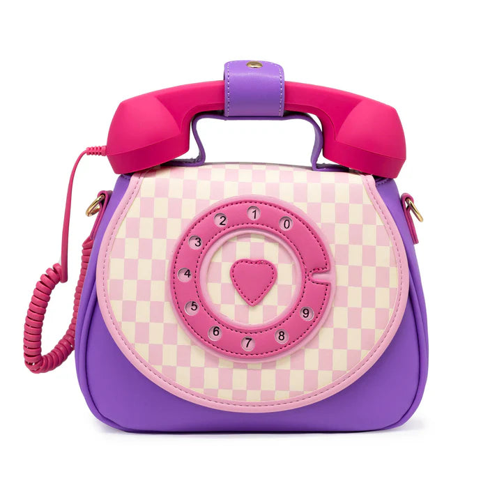 Ring Ring Convertible Handbag | Pastel Checkerboard