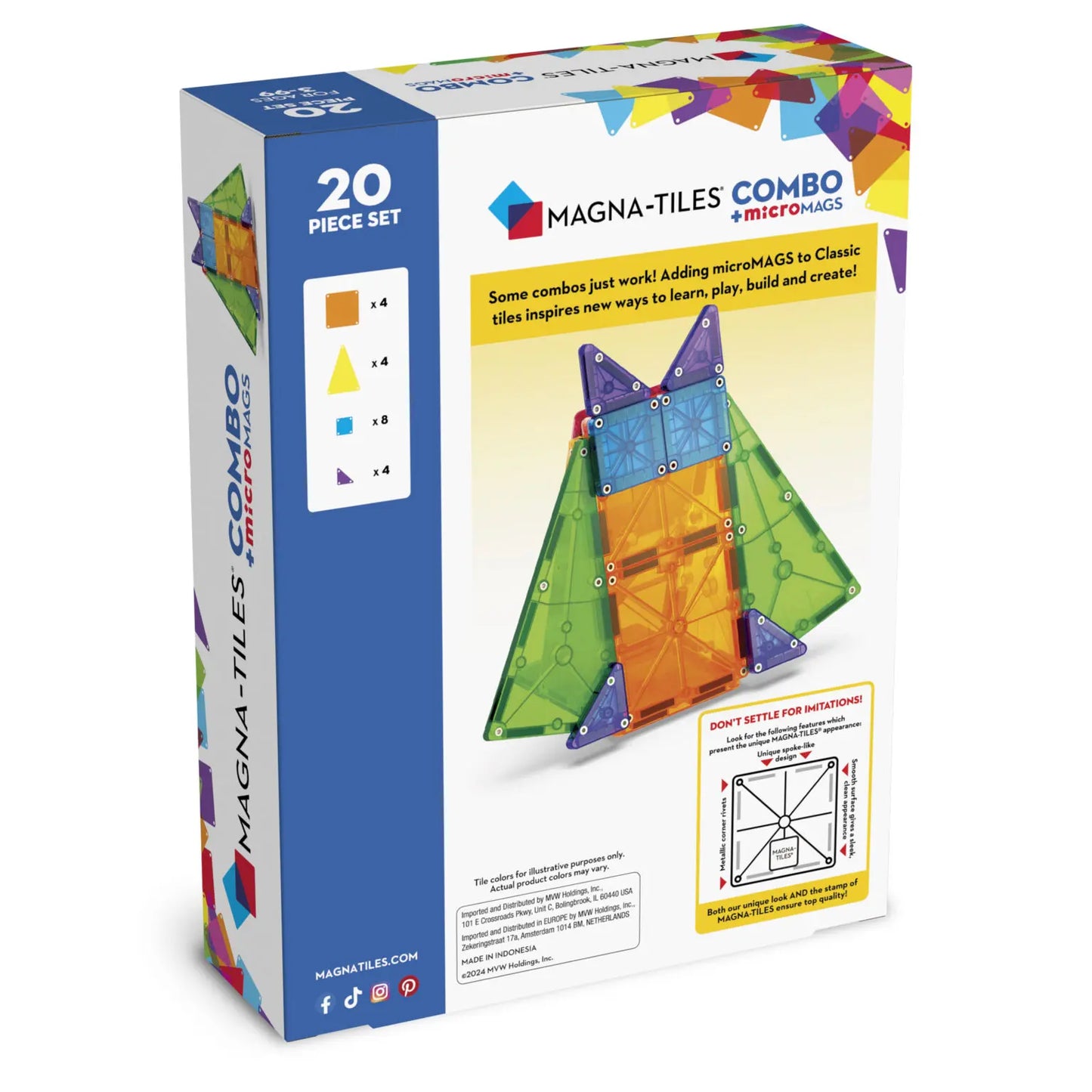 Magnatiles Combo | 20-Piece Set