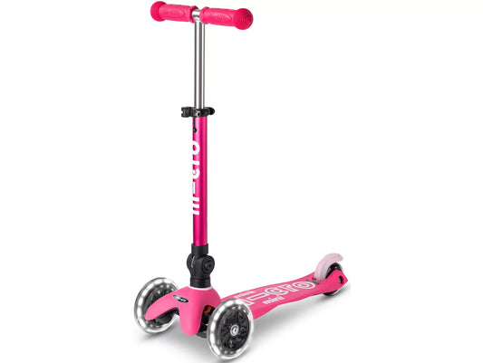 Micro Mini Glitter LED Scooter - Fairy Pink