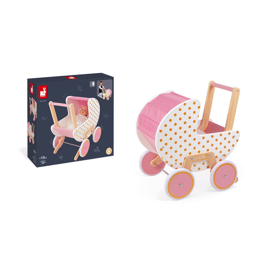 Candy Chic | Doll's Pram | Pretend Stroller | Imitation Toy