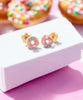 Classic Gold Kids Earrings: Sprinkle Donuts