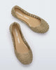 Mini Melissa Campana Papel | Gold Sparkle Ballet Flats