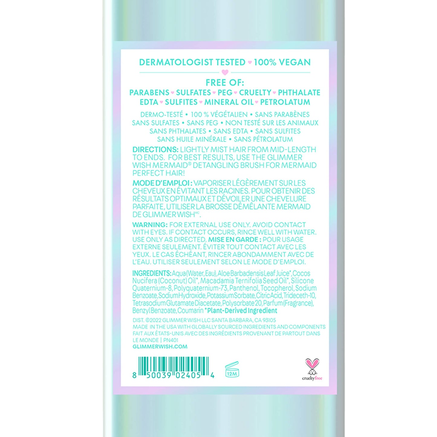 Mermaid Hair Detangling Mist