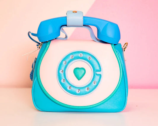 Ring Ring Phone Convertible Handbag | Mermazing Blue