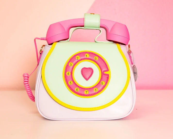 Ring Ring Phone Convertible Handbag | Cotton Candy