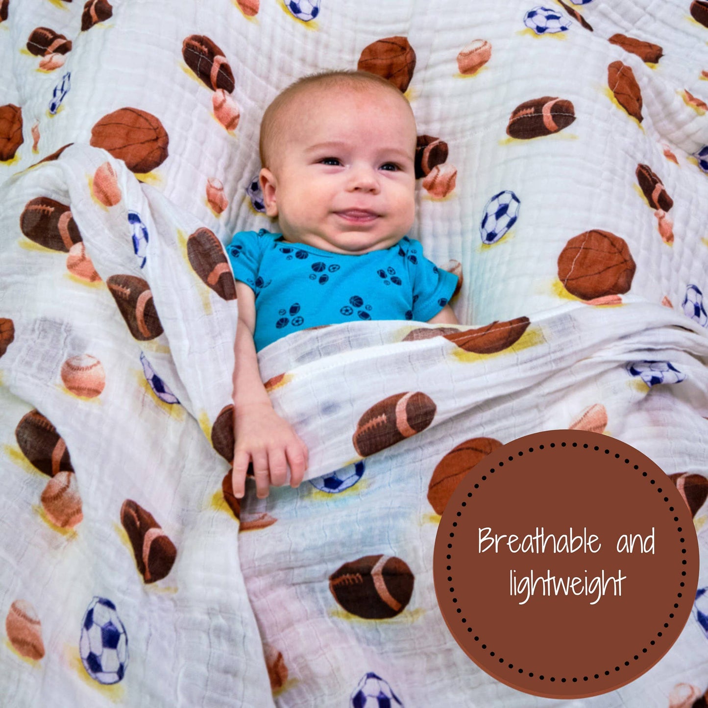 Go Sports! Baby Swaddle Blanket