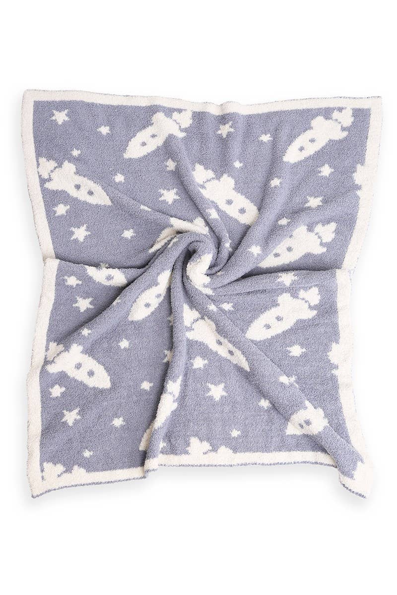 ROCKET Print Kids Luxury Soft Throw Blanket