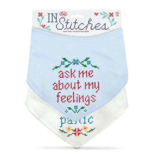 Fred in Stitches Teething Bib