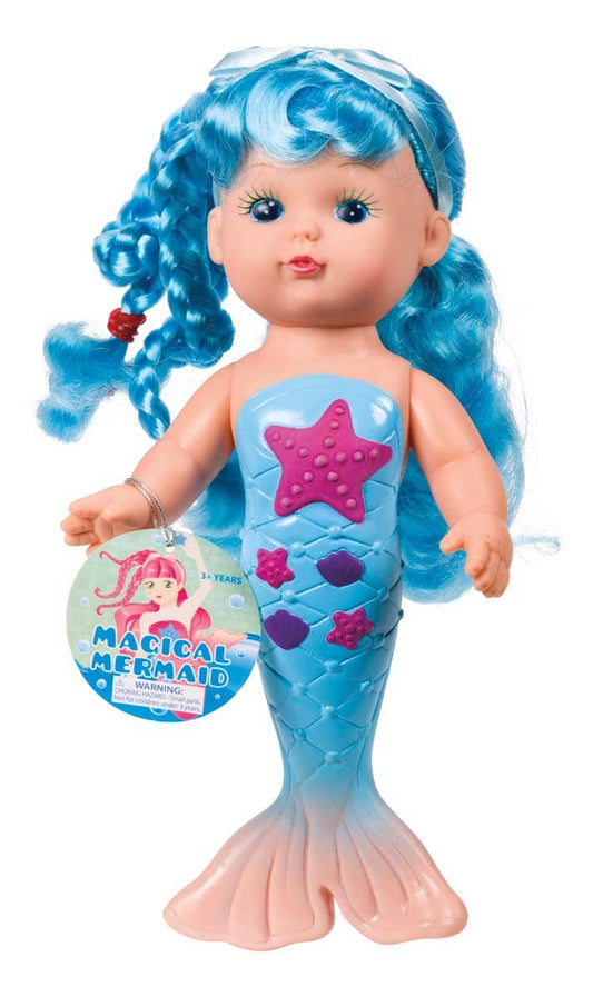 Toysmith Bathtime Mermaid Doll (Assorted Colors)