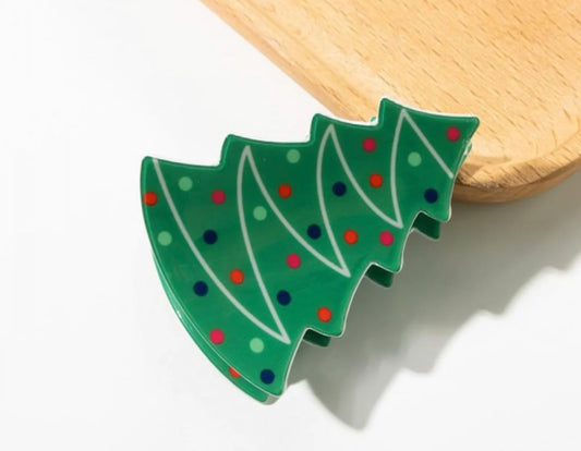 Christmas Figure Hair Clips | Christmas Tree