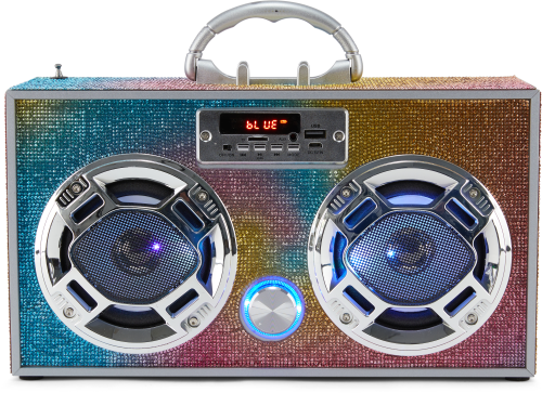 Swirl Bling Wireless Boombox with FM Radio