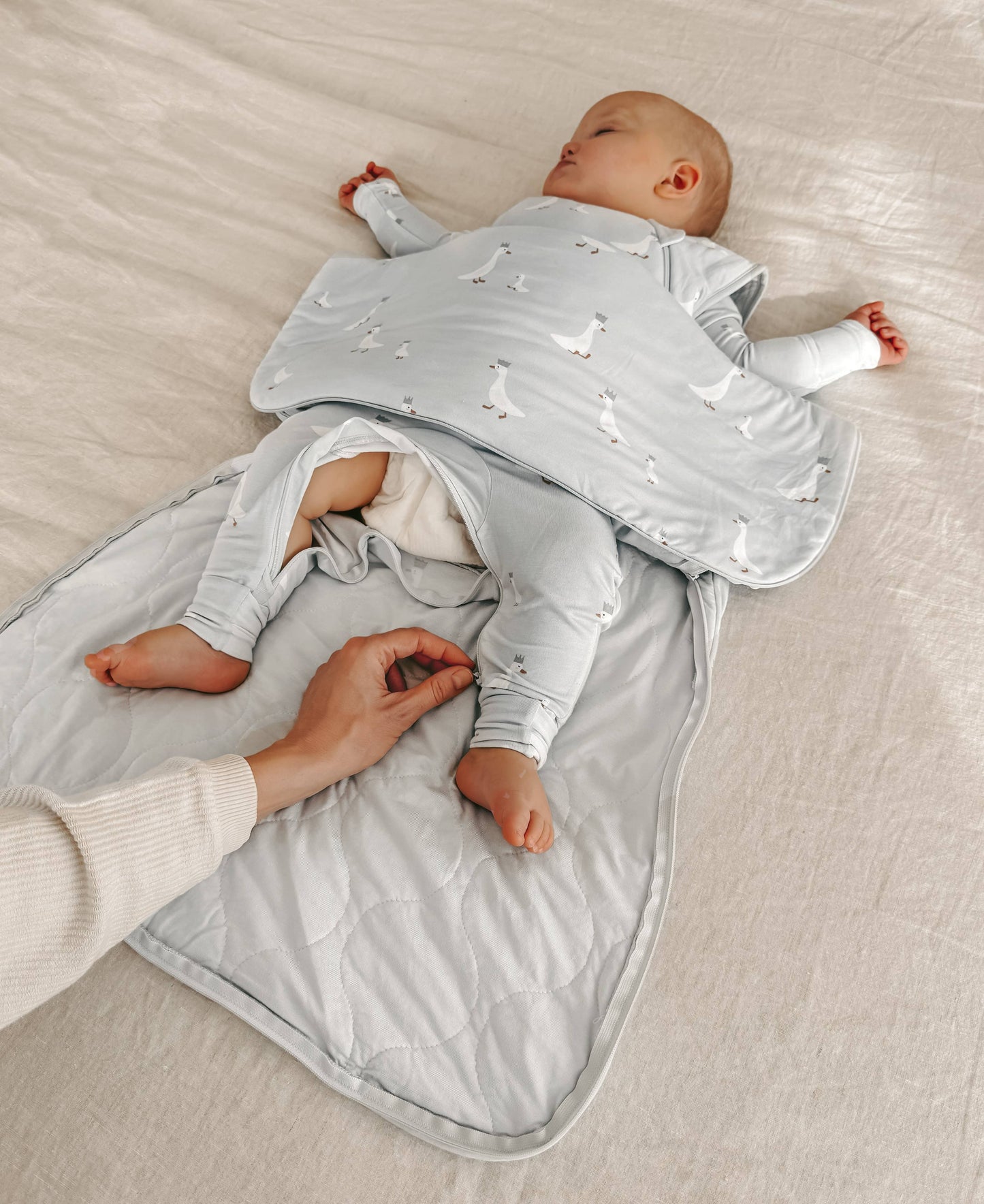 SLEEP BAG: Heather grey / 24-36 months / 1.0