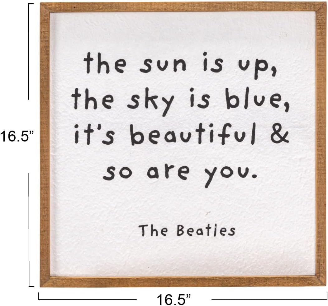 The Beatles Beautiful Quote | Wood Plaque