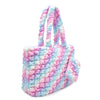 Quilted Scrunchies Large Tote Bag with Coin Purse | Icy Ombre Scrunch