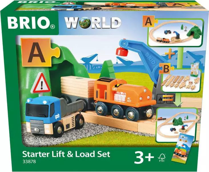 BRIO World Train Set Starter Lift & Load Set