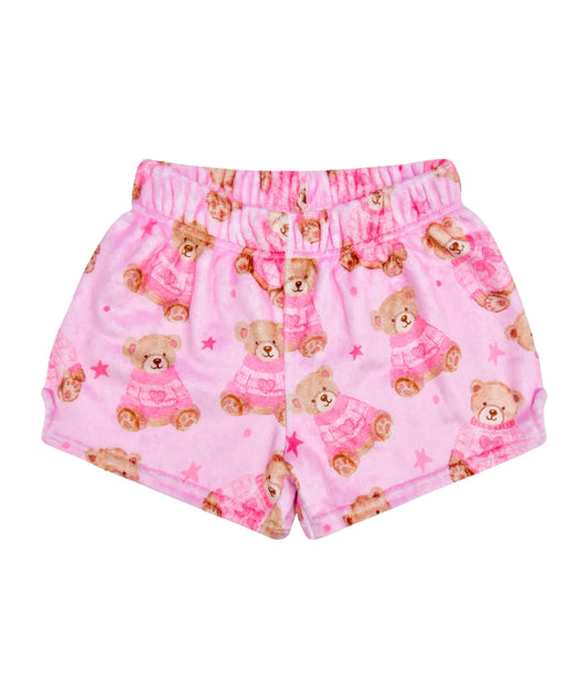 Beary Cute Plush PJ Shorts