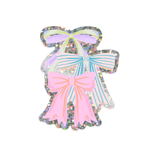 Bows Glitter Sticker