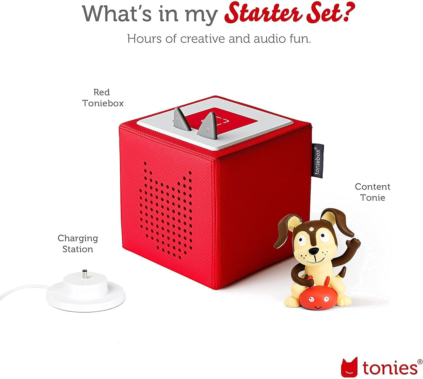 Red Starter Set with Playtime Songs | Tonies