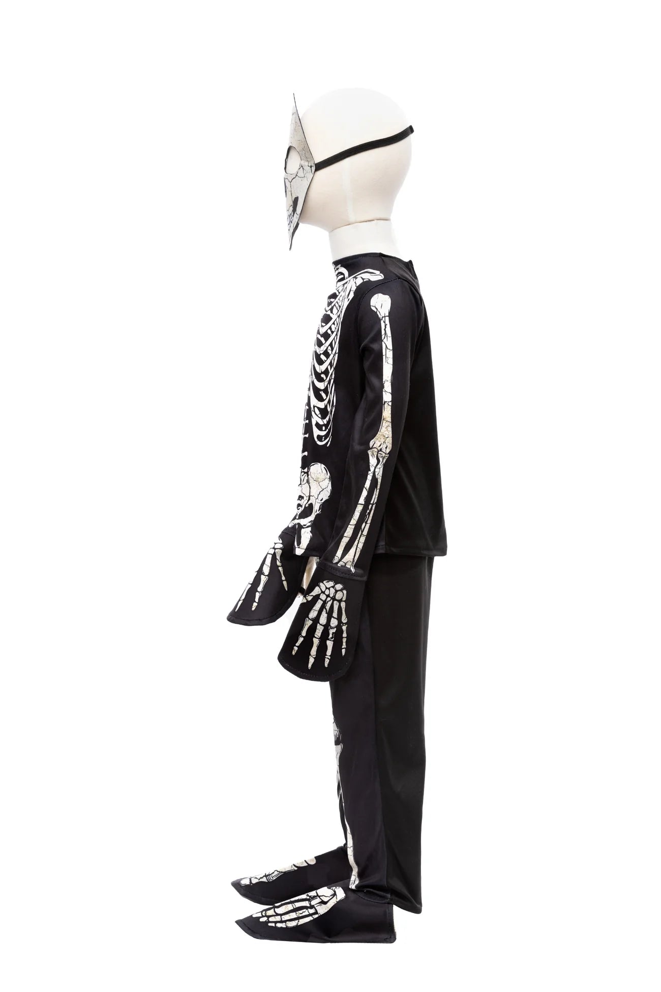 Skeleton Shirt Pants & Mask Glow in the Dark Set