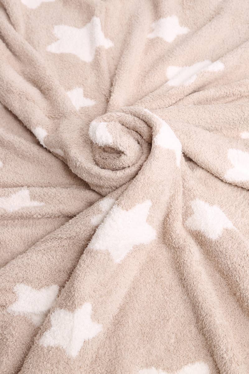 Star Print Luxury Soft Throw Blanket (full size)