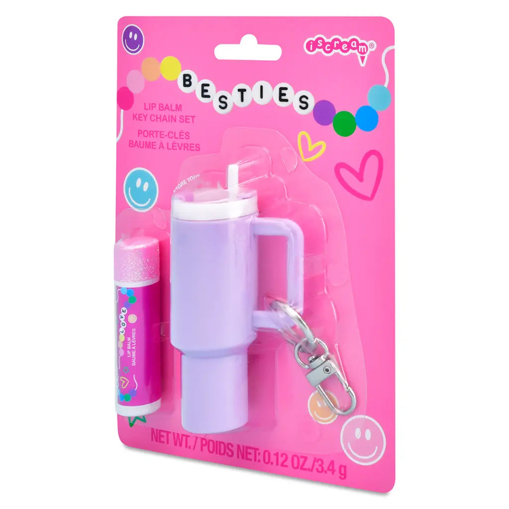 Besties Lip Balm Key Chain Set