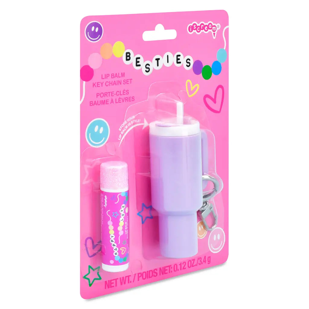 Besties Lip Balm Key Chain Set