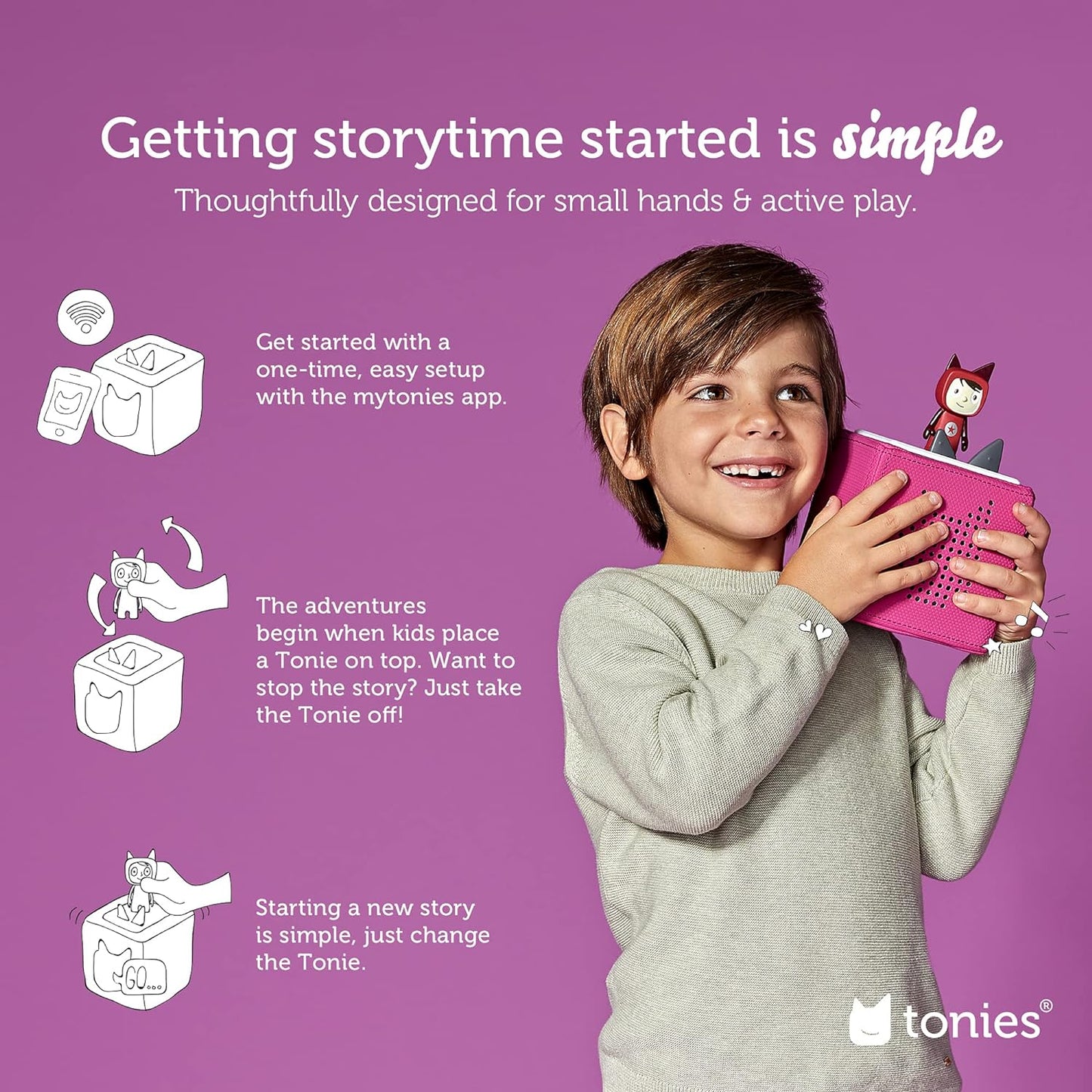 Purple Starter Set with Playtime Songs | Tonies