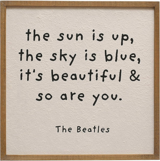 The Beatles Beautiful Quote | Wood Plaque