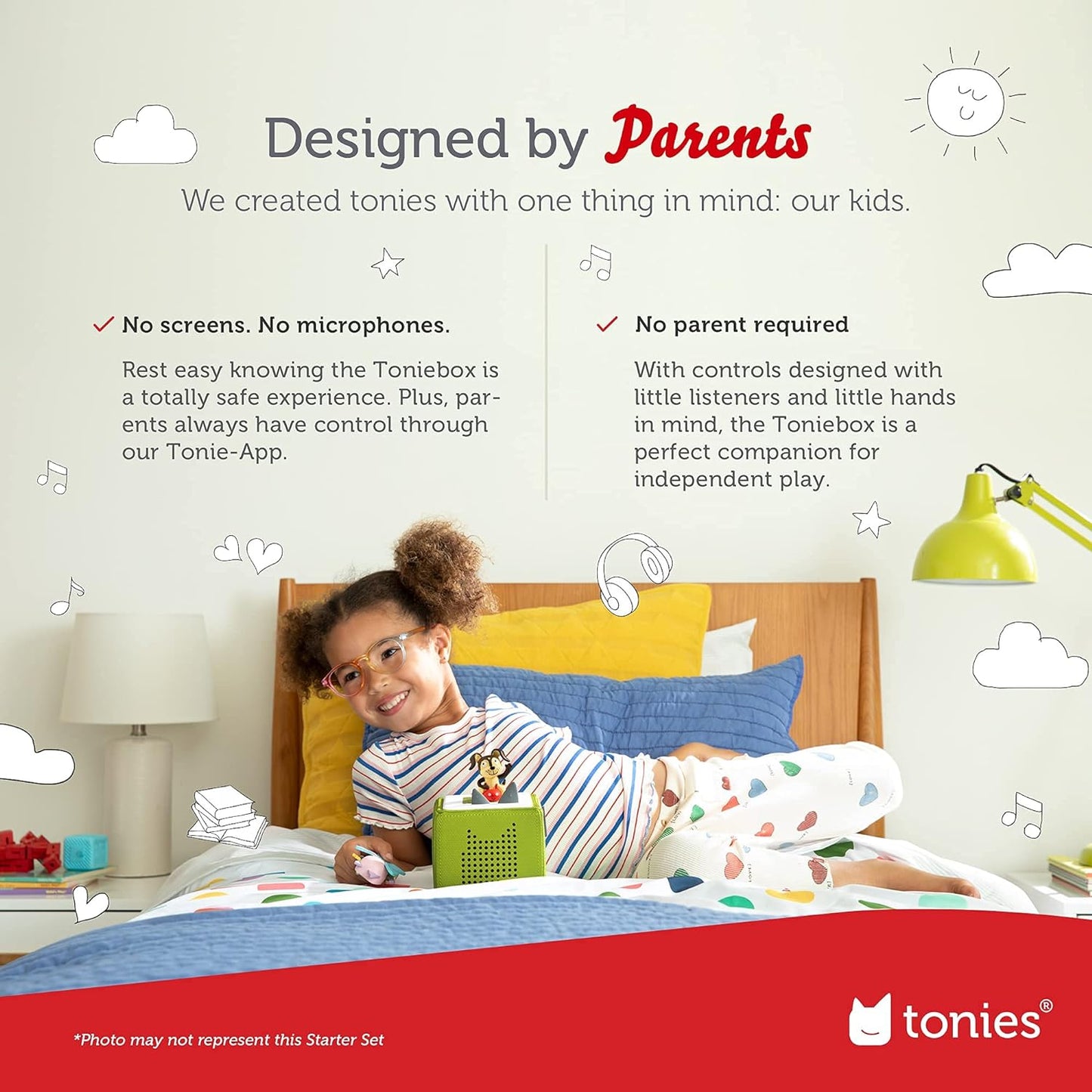 Red Starter Set with Playtime Songs | Tonies