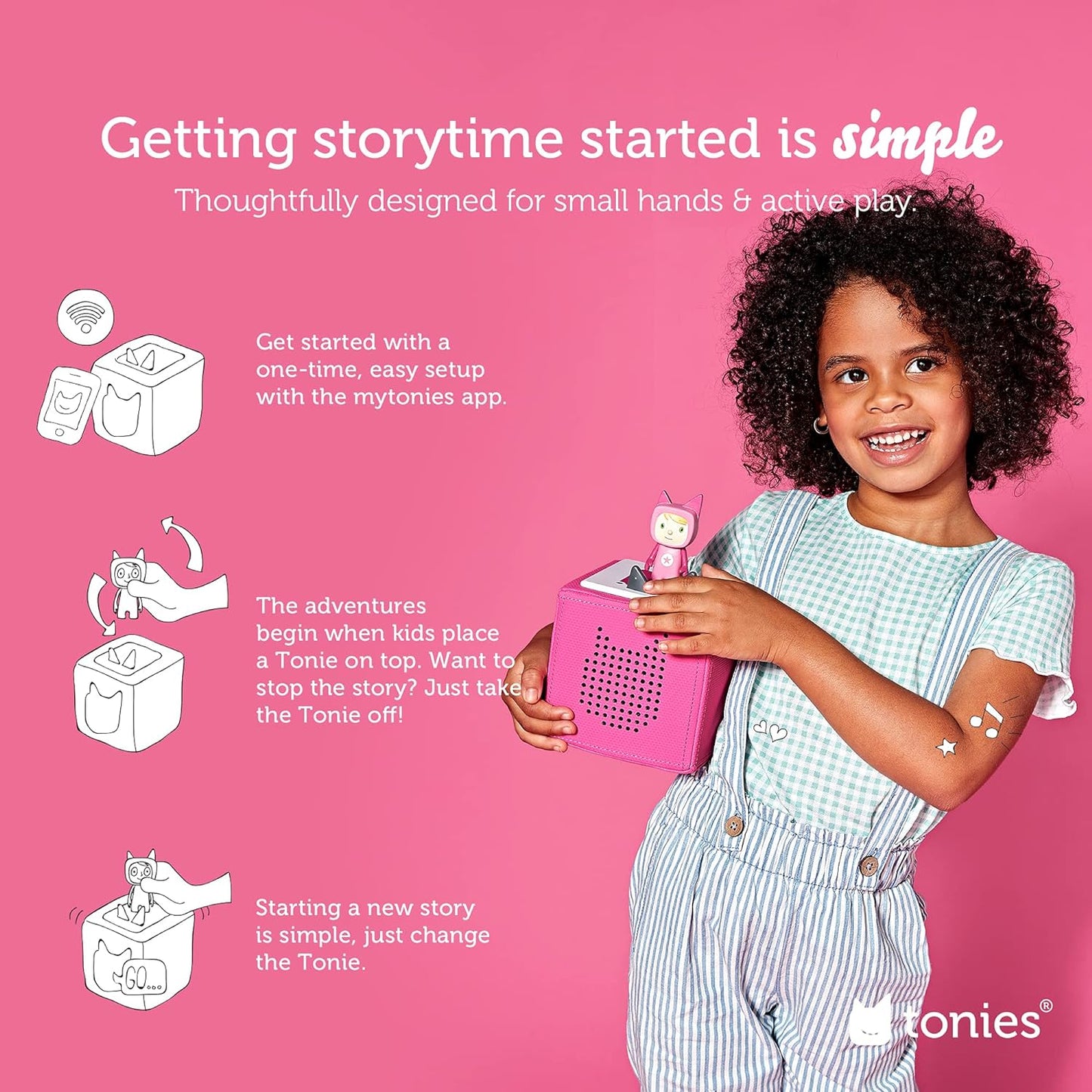 Pink Starter Set with Playtime Songs | Tonies