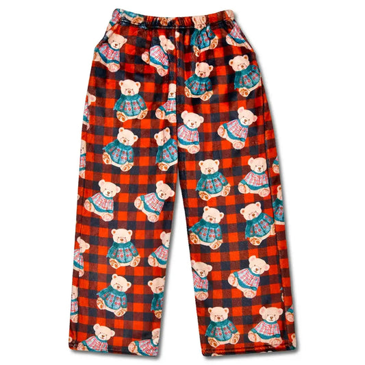 Beary Merry Plush PJ Pants