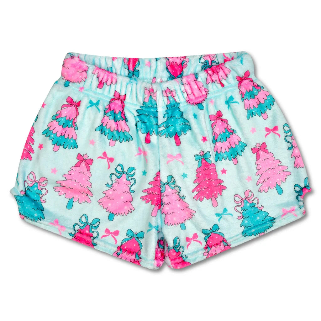 Fancy Tree Plush PJ Shorts