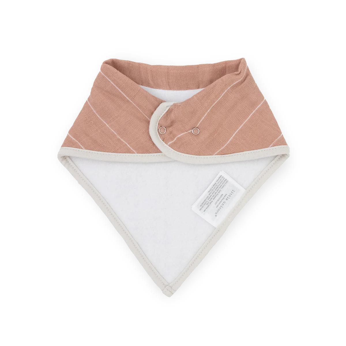 Mauve Stripe Cotton | Muslin Bandana Bib 4 pack