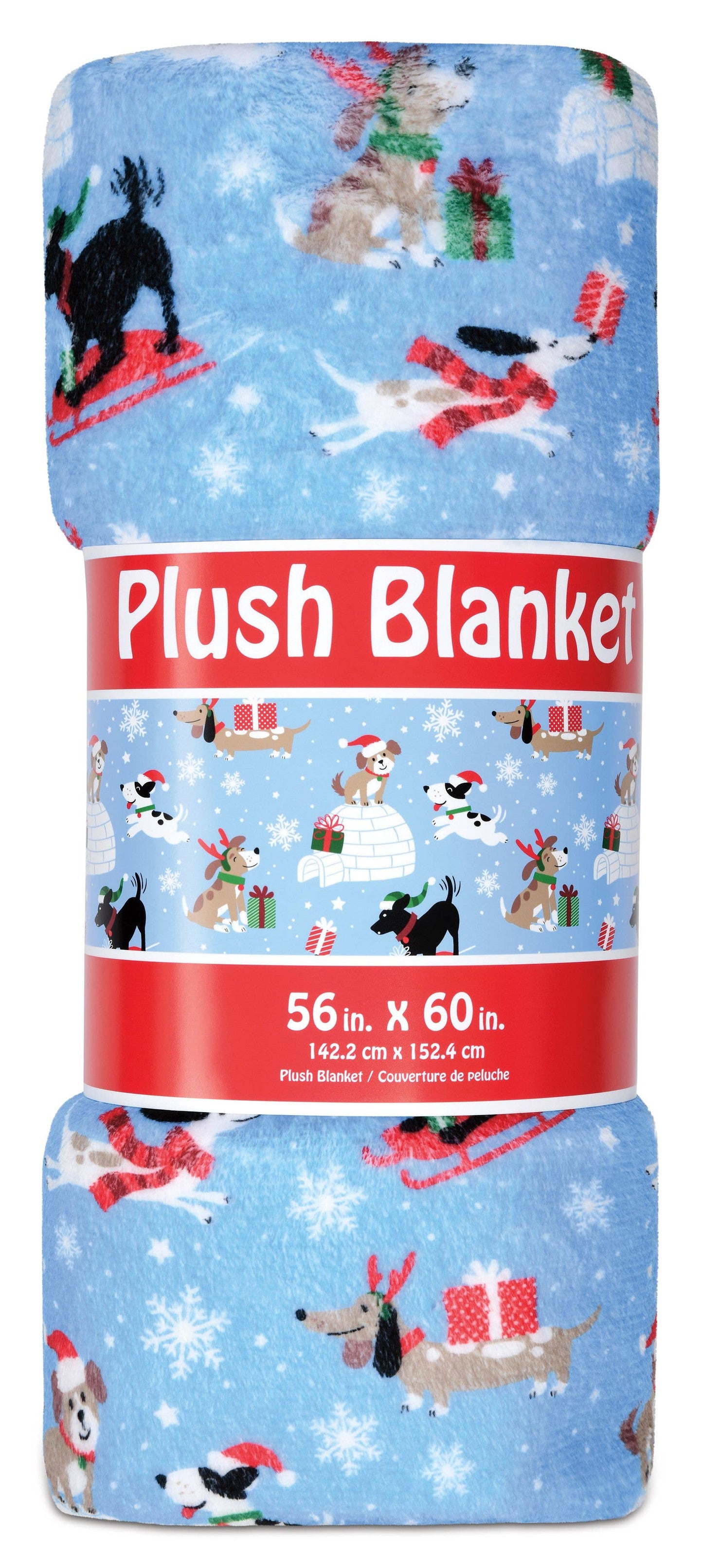 MERRY DOG-MAS PLUSH BLANKET