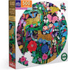 Jaguars & Butterflies 500pc Round Puzzle