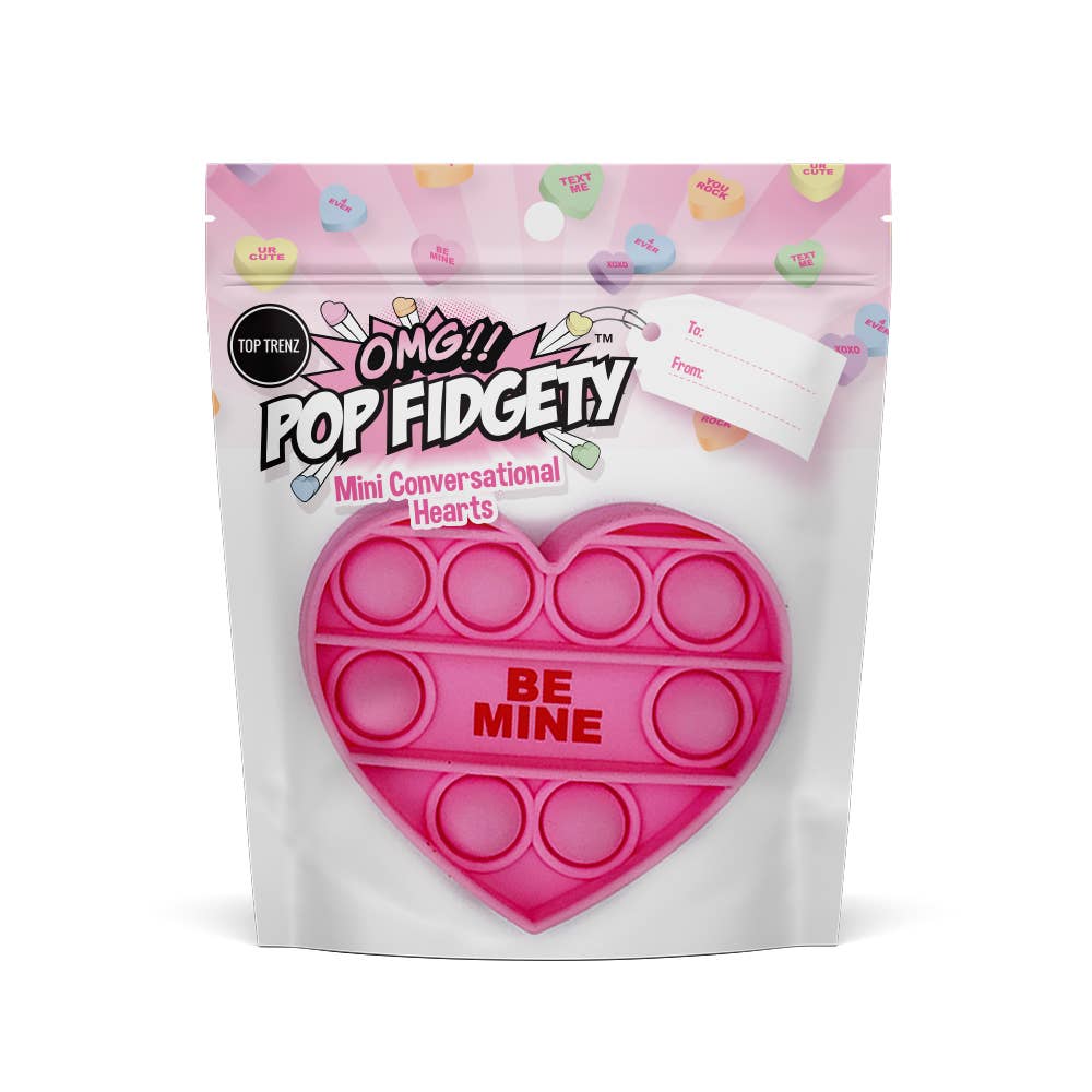 Pop Fidgety | Mini Conversation Valentine's Hearts