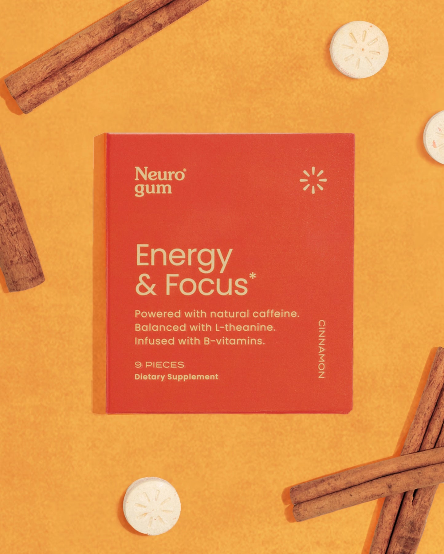 Energy and Focus Gum | Cinnamon