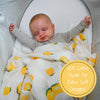 When Life Hands You Lemons Baby Swaddle Blanket